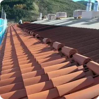 Rehabilitación de cubiertas reutilizando teja curva
