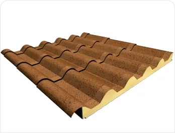Panel Sándwich Imitación Teja de Estética Tradicional